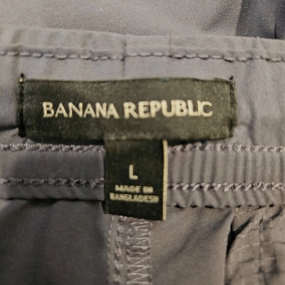 Banana Republic Mens L Gray Jogger Pants Drawstring Athleisure Gorpcore Lounge - Picture 3 of 14